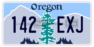 142EXJ  license plate in OR
