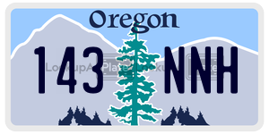 143NNH  license plate in OR