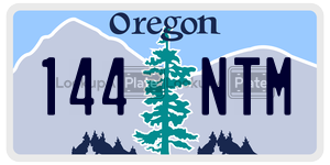 144NTM  license plate in OR