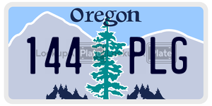 144PLG  license plate in OR
