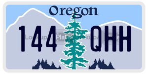 144QHH license plate in Oregon