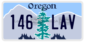 146LAV  license plate in OR
