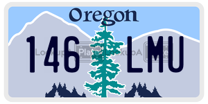 146LMU  license plate in OR