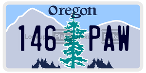 146PAW  license plate in OR