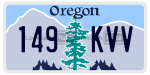 149KVV  license plate in OR