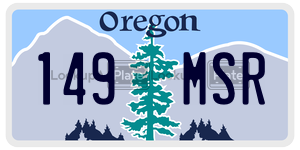 149MSR  license plate in OR
