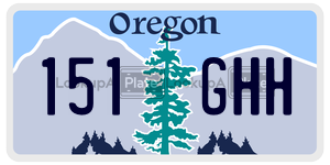 151GHH  license plate in OR