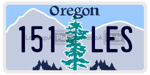 151LES license plate in Oregon