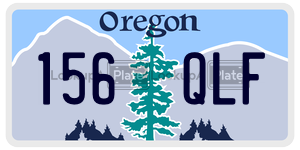156QLF  license plate in OR