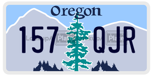 157QJR  license plate in OR