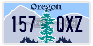 157QXZ  license plate in OR