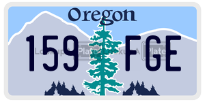 159FGE  license plate in OR