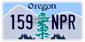 159NPR  license plate in OR