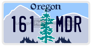 161MDR  license plate in OR