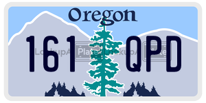 161QPD  license plate in OR