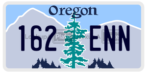 162ENN  license plate in OR