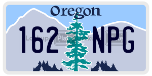 162NPG  license plate in OR