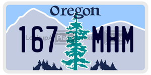 167MHM  license plate in OR