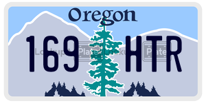 169HTR  license plate in OR