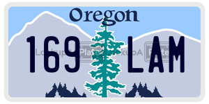 169LAM  license plate in OR