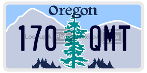170QMT  license plate in OR