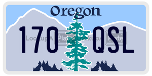 170QSL  license plate in OR