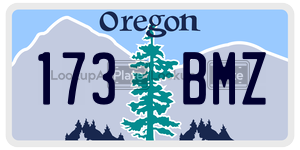 173BMZ license plate in Oregon