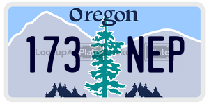 173NEP  license plate in OR