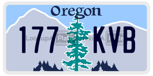 177KVB  license plate in OR