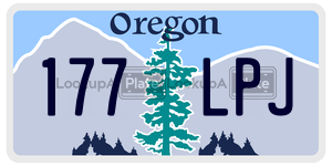 177LPJ  license plate in OR