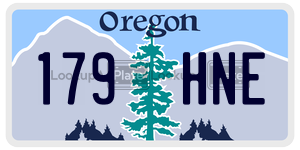 179HNE  license plate in OR