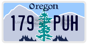 179PUH license plate in Oregon
