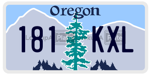 181KXL  license plate in OR