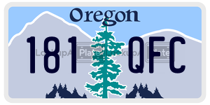 181QFC license plate in Oregon