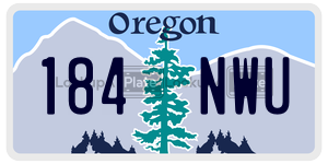 184NWU  license plate in OR