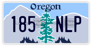 185NLP  license plate in OR