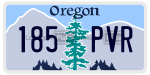 185PVR  license plate in OR