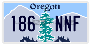 186NNF  license plate in OR