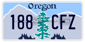 188CFZ  license plate in OR