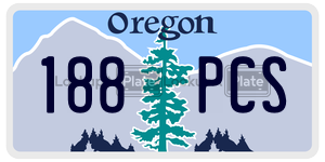 188PCS license plate in Oregon