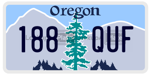 188QUF  license plate in OR