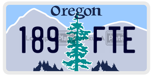 189FTE  license plate in OR