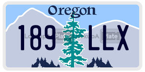 189LLX license plate in Oregon
