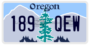 189QEW  license plate in OR