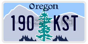 190KST  license plate in OR