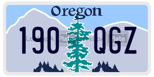 190QGZ  license plate in OR