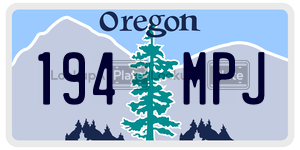 194MPJ  license plate in OR