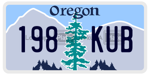 198KUB  license plate in OR