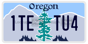 1TETU4  license plate in OR