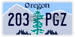 203PGZ  license plate in OR